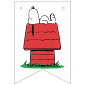 Peanuts Snoopy Dog House Birthday Bunting Flags Wimpelkette (Erste Fahne)
