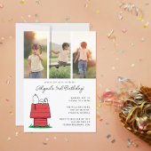 Peanuts Snoopy Dog House Birthday Foto Einladung