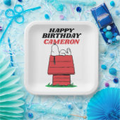 Peanuts Snoopy Dog House Birthday Paper Plates Pappteller (Party)