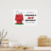 Peanuts Snoopy Dog House Birthday Poster (Küche)