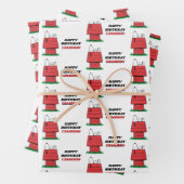Peanuts Snoopy Dog House Birthday Wrapping Paper S Geschenkpapier Set (Beispiel)