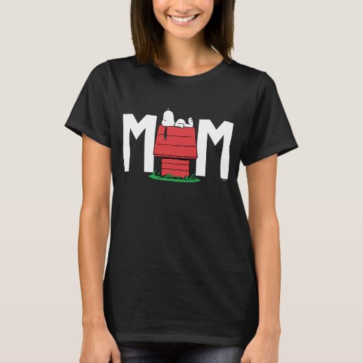 Peanuts Snoopy Dog House | Ich bin die Mama T-Shirt (Vorderseite)