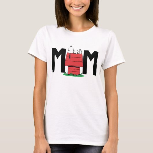 Peanuts Snoopy Dog House | Ich bin die Mama T-Shirt (Vorderseite)