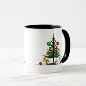 Peanuts Snoopy Festive Christmas Tree Holiday Gift Tasse (VorderseiteRechts)