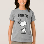 Peanuts | Snoopy Glückstanz Tri-Blend Shirt (Vorderseite)