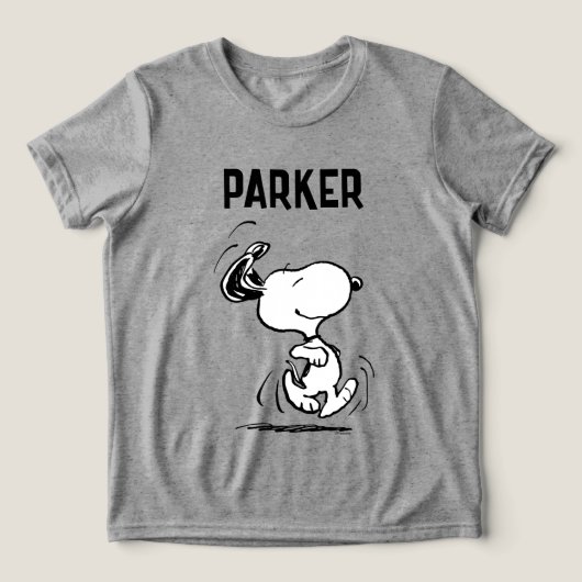 Peanuts | Snoopy Glückstanz Tri-Blend Shirt (Design Vorderseite)