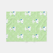 Peanuts | Snoopy Green Deco Dreams Muster Fleecedecke (Vorderseite (Horizontal))