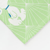 Peanuts | Snoopy Green Deco Dreams Muster Fleecedecke (Ecke)