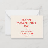 Peanuts | Snoopy Hallo Valentinstag Mitteilungskarte (Rückseite)