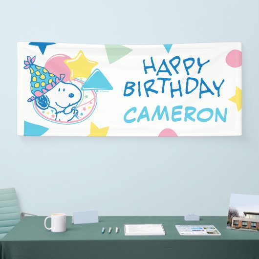 PEANUTS | Snoopy Happy Birthday Balloons Banner (Messe)