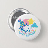PEANUTS | Snoopy Happy Birthday Balloons Button (Vorne & Hinten)