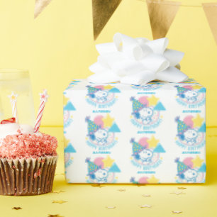 PEANUTS   Snoopy Happy Birthday Balloons Geschenkpapier