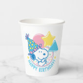 PEANUTS | Snoopy Happy Birthday Balloons Pappbecher (Rückseite)
