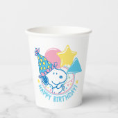 PEANUTS | Snoopy Happy Birthday Balloons Pappbecher (Vorderseite)