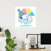 PEANUTS | Snoopy Happy Birthday Balloons Poster (Heimbüro)