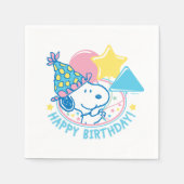 PEANUTS | Snoopy Happy Birthday Balloons Serviette (Vorderseite)