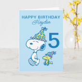 PEANUTS | Snoopy Happy Birthday Karte (Gelbe Blume)