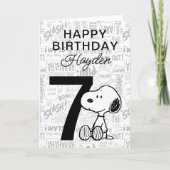 PEANUTS | Snoopy Happy Birthday Karte (Vorderseite)
