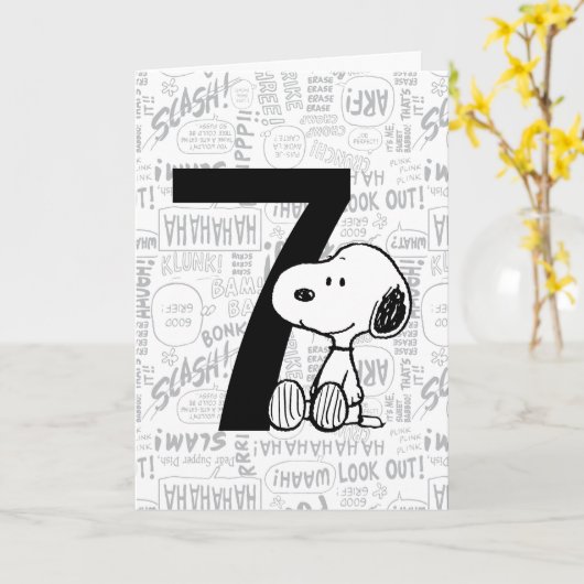 PEANUTS | Snoopy Happy Birthday Karte (Gelbe Blume)
