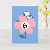 PEANUTS | Snoopy Happy Birthday Karte (Gelbe Blume)