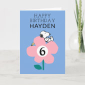 PEANUTS | Snoopy Happy Birthday Karte (Vorderseite)