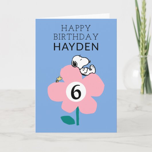 PEANUTS | Snoopy Happy Birthday Karte (Vorderseite)