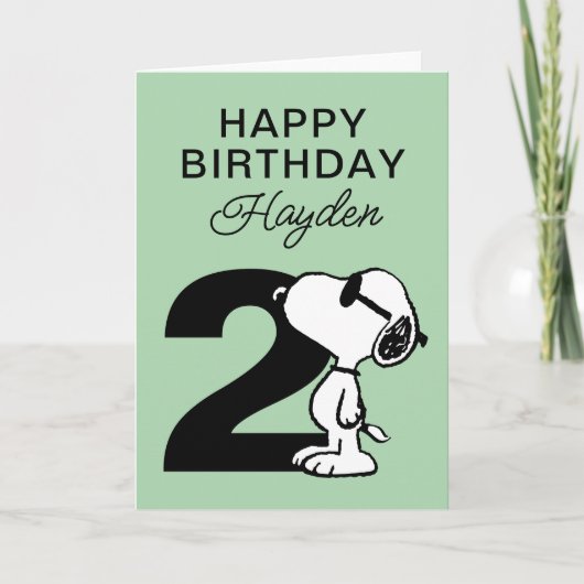 PEANUTS | Snoopy Happy Birthday Karte (Vorderseite)