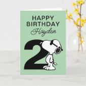 PEANUTS | Snoopy Happy Birthday Karte (Gelbe Blume)