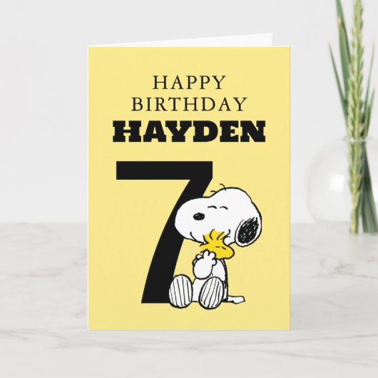 PEANUTS | Snoopy Happy Birthday Karte (Vorderseite)