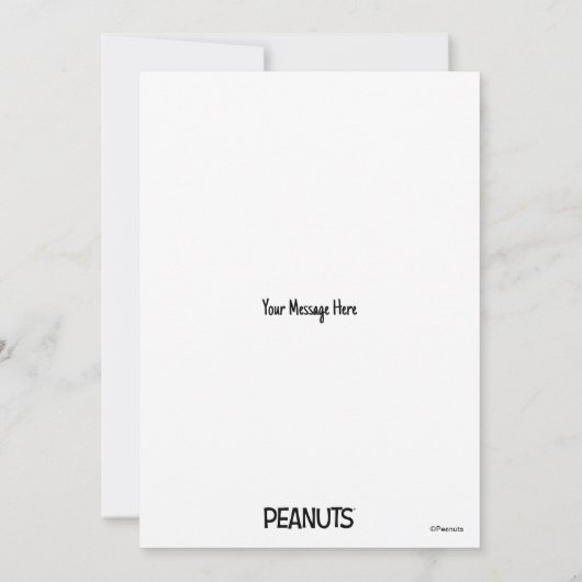 Peanuts | Snoopy Happy Dance Karte (Rückseite)
