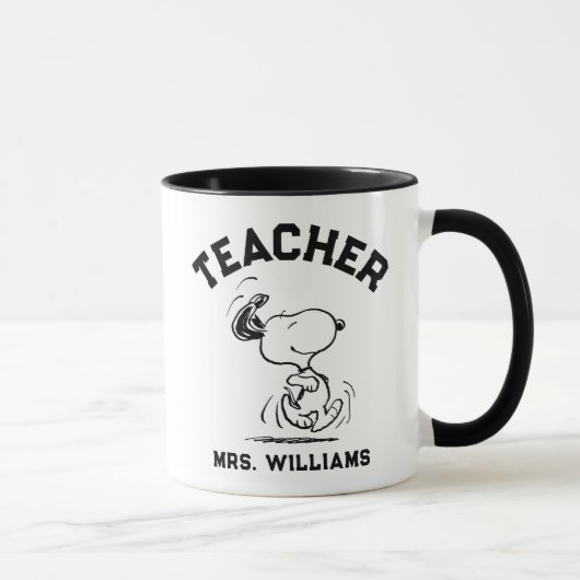 Peanuts | Snoopy Happy Dance Teacher Tasse (Rechts)