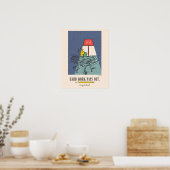 Peanuts Snoopy Hard Work Pays Off Graduation Poster (Küche)