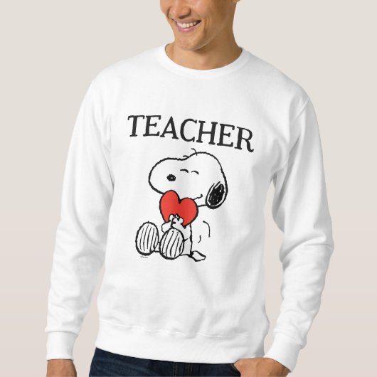 Peanuts | Snoopy Heart Hug Teacher Sweatshirt (Vorderseite)