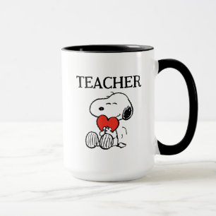 Peanuts   Snoopy Heart Hug Teacher Tasse