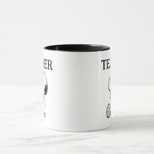 Peanuts | Snoopy Heart Hug Teacher Tasse (Zentrum)