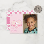 Peanuts | Snoopy Heart Photo Valentine Mitteilungskarte (Vorderseite/Rückseite Beispiel)