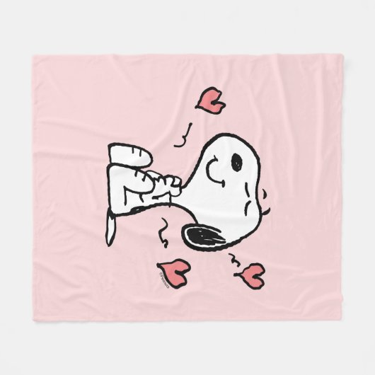 Peanuts | Snoopy Hearts Fleecedecke (Vorderseite (Horizontal))