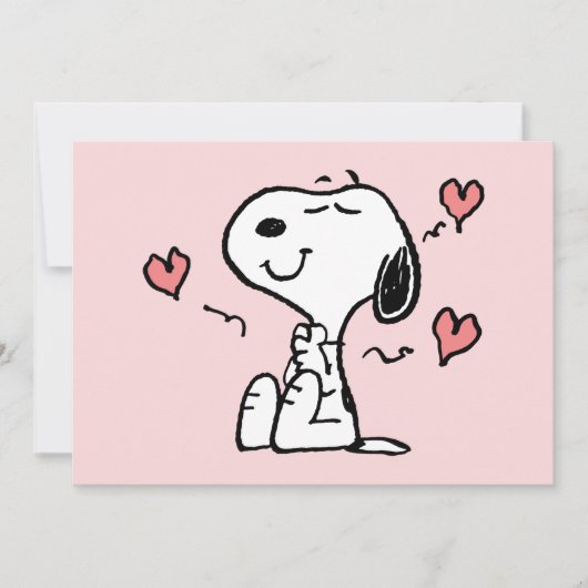 Peanuts | Snoopy Hearts Karte (Vorderseite)