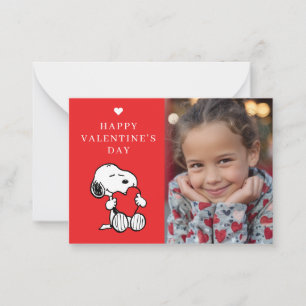 Peanuts   Snoopy Herz Foto Valentinstag Mitteilungskarte