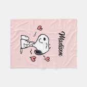Peanuts | Snoopy Herzen Fleecedecke (Vorderseite (Horizontal))