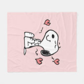 Peanuts | Snoopy Herzen Fleecedecke (Vorderseite (Horizontal))