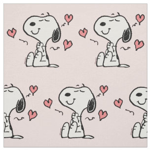 Peanuts Snoopy Herzen Stoff