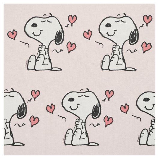 Peanuts | Snoopy Herzen Stoff (Muster)