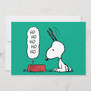Peanuts   Snoopy Ho Ho Ho Futterschale Feiertagskarte