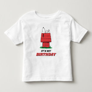 Peanuts Snoopy Hundehütte Geburtstags-T-Shirt für Kleinkind T-shirt