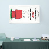Peanuts Snoopy Hundehütte Geburtstagsbanner Banner (Messeveranstaltung)