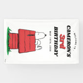 Peanuts Snoopy Hundehütte Geburtstagsbanner Banner (Horizontal)
