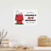Peanuts Snoopy Hundehütte Geburtstagsposter Poster (Küche)