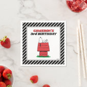Peanuts Snoopy Hundehütte Geburtstagsservietten Serviette (Beispiel)
