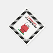 Peanuts Snoopy Hundehütte Geburtstagsservietten Serviette (Ecke)